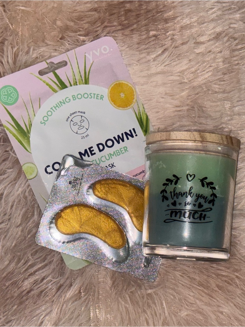 Thank You Soothing Cucumber Melon Scented Candle -